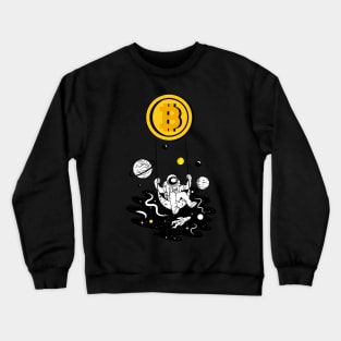 Bitcoin Crypto To The Moon Crewneck Sweatshirt